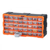 VEVOR 40-Drawer Storage Organizer, Plastic, Drawer Storage Cabinet for Garage Organization, Stackable Small Parts Organizer, Wall-Mounted Toolbox, for Hardware, Beads, Screws, Crafts, Building Bricks
