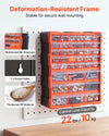 VEVOR 39-Drawer Storage Organizer, Plastic, Drawer Storage Cabinet for Garage Organization, Stackable Small Parts Organizer, Wall-Mounted Toolbox, for Hardware, Beads, Screws, Crafts, Building Bricks