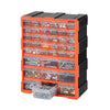 VEVOR 39-Drawer Storage Organizer, Plastic, Drawer Storage Cabinet for Garage Organization, Stackable Small Parts Organizer, Wall-Mounted Toolbox, for Hardware, Beads, Screws, Crafts, Building Bricks