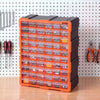 VEVOR 60-Drawer Storage Organizer, Plastic, Drawer Storage Cabinet for Garage Organization, Stackable Small Parts Organizer, Wall-Mounted Toolbox, for Hardware, Beads, Screws, Crafts, Building Bricks