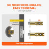 VEVOR Door Knob and Deadbolt Set, Satin Nickel Entry Door Knob and Single Cylinder Deadbolt Combo Pack, Fit for 1-3/8" to 1-3/4" Door Thickness, Door Lockset with Deadbolt for Entrance and Front Door