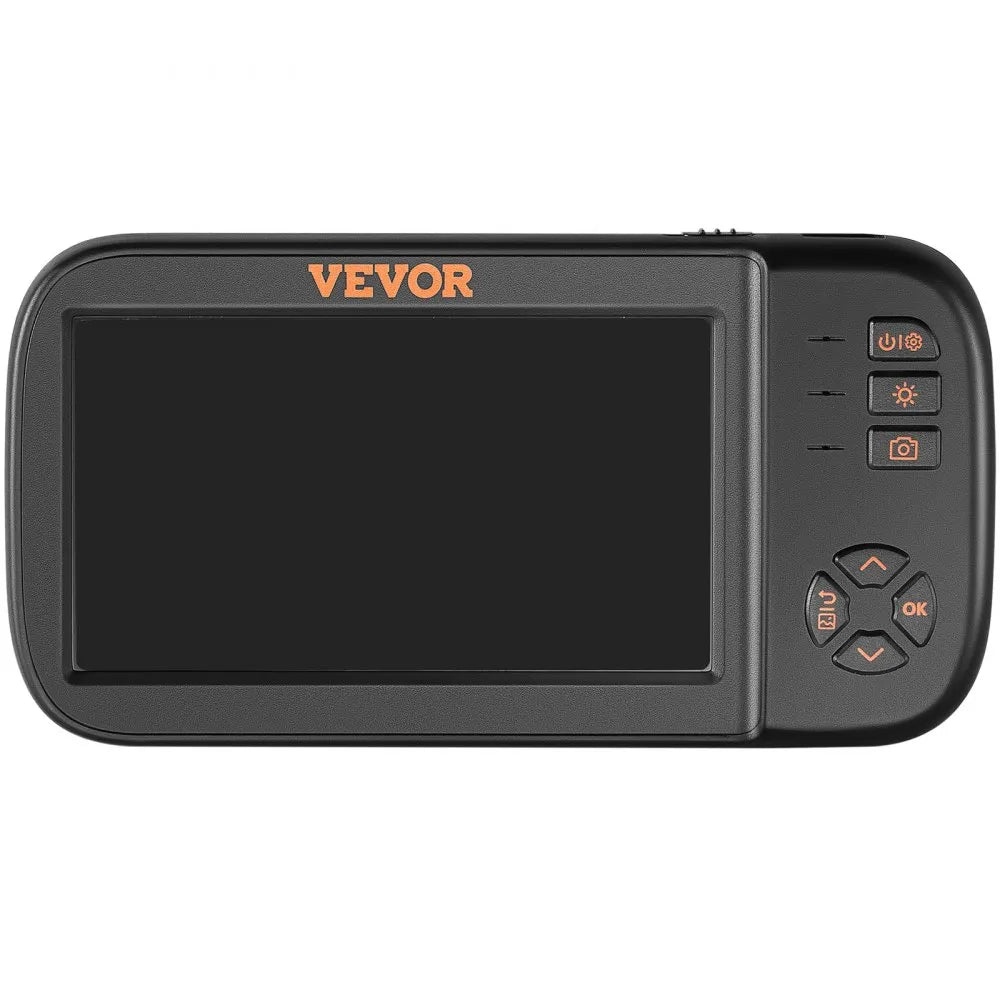 VEVOR Borescope Camera, Triple Lens Endoscope Camera with Light, 4.5" Screen 1080P Inspection Camera with 10 LED Light, IP67 Waterproof Drain Snake Camera for Auto, Plumbing (16.5FT Cable, 32GB Card)