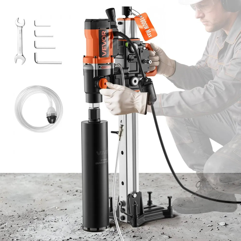 Vevor Core Drill Rig Diamond Core Drilling Machine Dry and Wet 0.8
