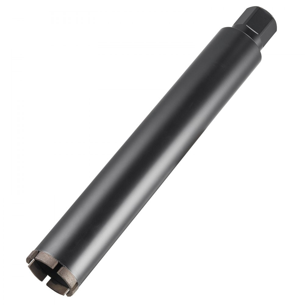 VEVOR Core Drill Bit, 2-1/2 inch Diameter, 14 inch Drilling Depth, 1-1/4 in-7 Internal Thread, High-Precision Welding Technology, Wet Diamond Core Bit for Reinforced Concrete, Bricks, and Masonry