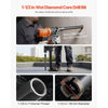 VEVOR Core Drill Bit, 1-1/2 inch Diameter, 14 inch Drilling Depth, 1-1/4 in-7 Internal Thread, High-Precision Welding Technology, Wet Diamond Core Bit for Reinforced Concrete, Bricks, and Masonry
