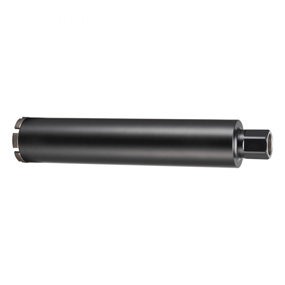 VEVOR Core Drill Bit, 3 inch Diameter, 14 inch Drilling Depth, 1-1/4 in-7 Internal Thread, High-Precision Welding Technology, Wet Diamond Core Bit for Reinforced Concrete, Red Bricks, and Masonry