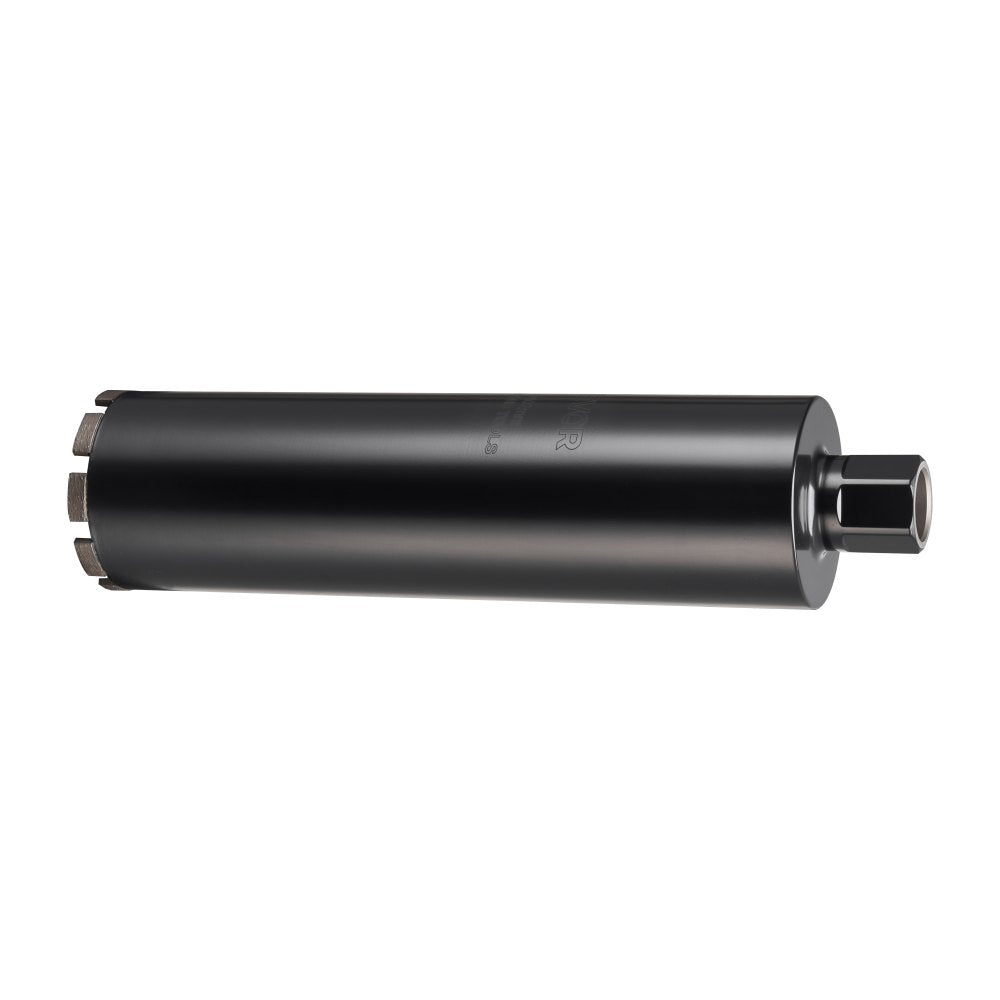 VEVOR Core Drill Bit, 4 inch Diameter, 14 inch Drilling Depth, 1-1/4 in-7 Internal Thread, High-Precision Welding Technology, Wet Diamond Core Bit for Reinforced Concrete, Red Bricks, and Masonry