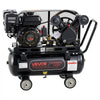 VEVOR 10 Gallon Gas Powered Air Compressor, 7HP 4.7CFM at 90 PSI Air Tank, Gas-Driven Air Compression System with Twin Cylinder Piston Pump, 115 PSI Max Pressure, 4 Wheels for Workshops Constructions