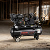 VEVOR 20 Gallon Gas Powered Air Compressor, 7HP 6.2CFM at 90 PSI Air Tank, Gas-Driven Air Compression System with Three-Cylinder Piston Pump, 115 PSI Max Pressure, 2 Wheels for Workshops Constructions