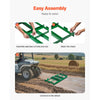 VEVOR Drag Harrow, 4 ft Heavy Duty Tow Behind Drag Harrow with Adjustable Bars & 72 in Chain, Driveway Grader Landscape Rake for ATV, UTV, Tractor, Mower Tow Behind Yard Lawn Leveling Tool