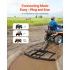 VEVOR Drag Harrow, 66" Width Tow Behind Drag Harrow, Q235 Steel Driveway Grader with Adjustable Bars & Pin Hitch, Support up to 50 lbs, Tractor Driveway Harrow for ATVs, UTVs, Garden Lawn Tractors