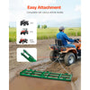 VEVOR Drag Harrow, 6 ft Heavy Duty Tow Behind Drag Harrow with Adjustable Bars & 72 in Chain, Driveway Grader Landscape Rake for ATV, UTV, Tractor, Mower Tow Behind Yard Lawn Leveling Tool