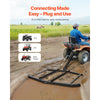 VEVOR Drag Harrow, 72" Width Tow Behind Drag Harrow, Q235 Steel Driveway Grader with Pin-Style Hitch, Driveway Tractor Gravel Level Driveway Grader for ATVs, UTV, Garden Lawn Tractors