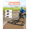 VEVOR Drag Harrow, 74" Width Tow Behind Drag Harrow, Q235 Steel Driveway Grader with Adjustable Bars & Pin Hitch, Support up to 50 lbs, Tractor Driveway Harrow for ATVs, UTVs, Garden Lawn Tractors