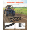 VEVOR Drag Harrow, 84" Width Tow Behind Drag Harrow, Q235 Steel Driveway Grader with Adjustable Bars & Pin Hitch, Support up to 50 lbs, Tractor Driveway Harrow for ATVs, UTVs, Garden Lawn Tractors