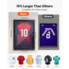 VEVOR Jersey Frame Display Case, 35.4 x 27.6 x 1.5 in, Lockable Wooden Sport Jersey Shadow Box with 98% UV Protection PC Panel and Hanger, for Baseball Basketball Football Hockey Shirt and Uniform