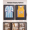 VEVOR Jersey Frame Display Case, 35.4 x 27.6 x 1.2 in, Wooden Sport Jersey Shadow Box with 98% UV Protection PC Panel and Hanger, for Baseball Basketball Football Hockey Shirt Sport Uniform, Black