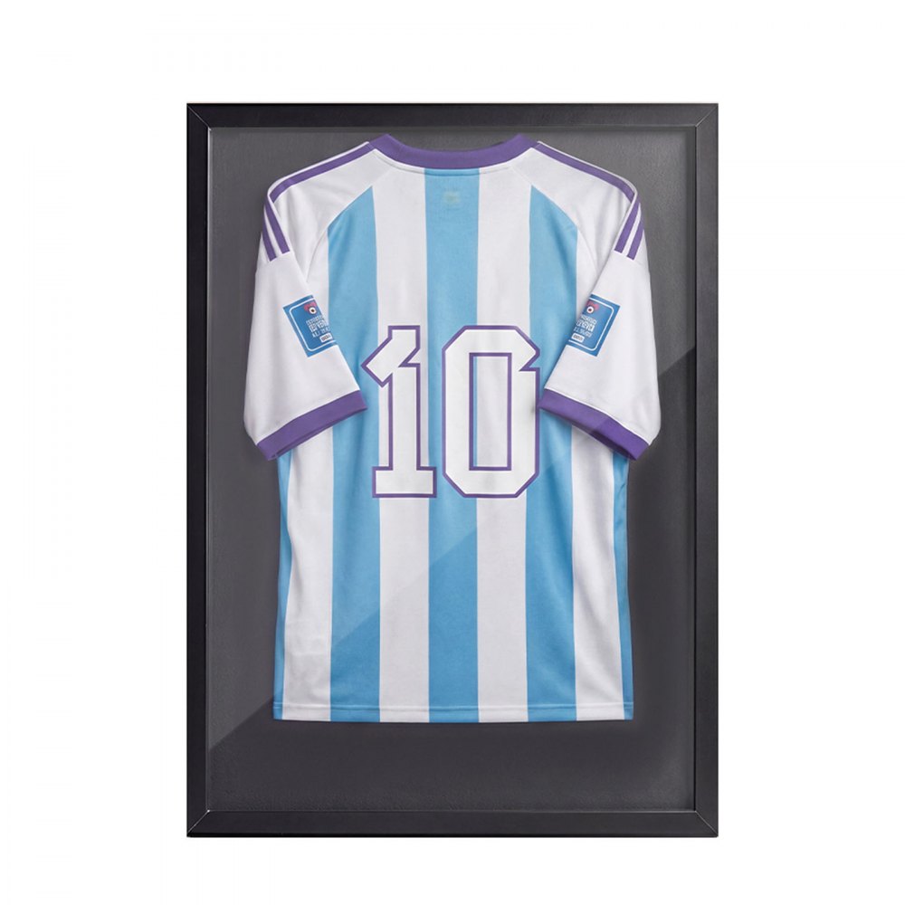 VEVOR Jersey Frame Display Case, 35.4 x 27.6 x 1.2 in, Wooden Sport Jersey Shadow Box with 98% UV Protection PC Panel and Hanger, for Baseball Basketball Football Hockey Shirt Sport Uniform, Black