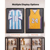 VEVOR Jersey Frame Display Case, 36.4 x 28.3 x 1.5 in, Wooden Sport Jersey Shadow Box with 98% UV Protection PC Panel and Hanger, Magnetic Lock, for Baseball Basketball Football Hockey Shirt Uniform