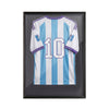 VEVOR Jersey Frame Display Case, 36.4 x 28.3 x 1.5 in, Wooden Sport Jersey Shadow Box with 98% UV Protection PC Panel and Hanger, Magnetic Lock, for Baseball Basketball Football Hockey Shirt Uniform