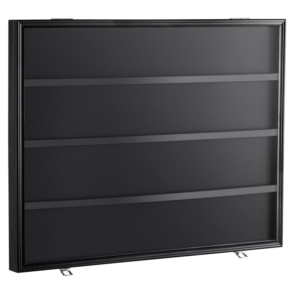 VEVOR 36 Graded Sports Card Display Case, 30.5x24.3x2.1 in, Baseball Card Display Frame with 98% UV Protection Clear View PC Glass, Lockable Wall Cabinet for Football Basketball Hockey Trading Card