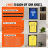 VEVOR 2PCs Jersey Display Frame Case, 23.3x31.2x1.5 in, Large Lockable Sport Jersey Shadow Box with 98% UV Protection PC Glass and Hangers, for Baseball Basketball Football Hockey Shirt and Uniform