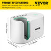 VEVOR Mug Press Machine, 11-15oz Coffee Cup Transfer Printing, Automatic Mug Heat Press for Sublimation, DIY Presents Gifts White