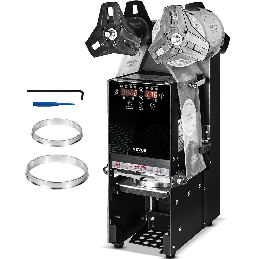 VEVOR Fully Automatic Cup Sealing Machine WY-890 with accessories (main image)