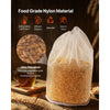 VEVOR Brew Bags, 2 PCS Food Grade Nylon Material Grain Bag, 10 PCS Natural Cotton-Linen Hop Bag, Easy to Clean, Reusable & Ultra-Fine Mesh Home Brewing Bags, Only for Our Automatic Beer Brewer