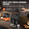 VEVOR Automatic Espresso Machine - 15-level grinding adjustment, detachable SUS420 conical burr grinder