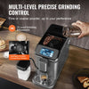 VEVOR Fully Automatic Espresso Machine - with Automatic Milk Frother, 20 Bar Super-Automatic Cappuccino Latte Machine with TFT Touch Screen, Grinder, 15 Grinding Levels, and Removable Milk Reservoir