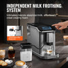 VEVOR Fully Automatic Espresso Machine - with Automatic Milk Frother, 20 Bar Super-Automatic Cappuccino Latte Machine with TFT Touch Screen, Grinder, 15 Grinding Levels, and Removable Milk Reservoir