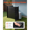 VEVOR 2 Panels Outdoor Privacy Screen, 48 x 48 in Air Conditioner Fence with 27.6 in Ground Stakes, Pool Equipment Enclosure, Horizontal Vinyl Privacy Fence, Ideal for Trash Can and A/C Units, Black