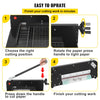 VEVOR Paper Cutter 12Inch A4 Commercial Heavy Duty Paper Cutter 300 Sheets 45HRC Hardness Stack Cutter Metal Base Desktop Stack Cutter for Home Office (A4)