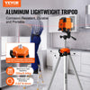 VEVOR Laser Level Tripod, ¼ x 20 Thread Mount, 27.36-68.11 inch Height Adjustment with Integrated Level Bubble Lightweight Laser Scanner Stand, Retractable Legs Aluminum Tripod for Stable Measurement