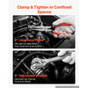 VEVOR Pliers and Wrench Set 6-Piece Utility Set Polished Carbon Steel Jaw, Hand Tools for DIY & Home Use, 10" Groove Joint, 10" Slip Joint, 8" Long Nose, 8" Combination, 6" Diagonal Pliers, 8" Wrench