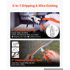 VEVOR Pliers and Wrench Set 6-Piece Utility Set Polished Carbon Steel Jaw, Hand Tools for DIY & Home Use, 10" Groove Joint, 10" Slip Joint, 8" Long Nose, 8" Combination, 6" Diagonal Pliers, 8" Wrench