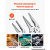 VEVOR Locking Pliers Set 5-Piece Pliers Tool Set Nickel-Plated Carbon Steel, Hand Tools for DIY & Home Use, 5"/7"/10" Curved Jaw, 6.5"/9" Long Nose, Ergonomic Non-Slip Handles, Adjustable Jaw Opening