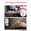VEVOR Pliers Set 7-Piece Utility Set Polished Carbon Steel Jaw Hand Tools, For DIY & Home Use, 8" Groove Joint, 7" Combination, 6" Diagonal, 6"/8" Slip Joint, 4.5"/6" Long Nose Pliers, Non-Slip Grips