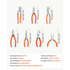 VEVOR Pliers Set 7-Piece Utility Set Polished Carbon Steel Jaw Hand Tools, For DIY & Home Use, 8" Groove Joint, 7" Combination, 6" Diagonal, 6"/8" Slip Joint, 4.5"/6" Long Nose Pliers, Non-Slip Grips