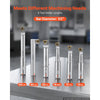 VEVOR R8 Boring Head 2-Inch Indexable 8 Piece Boring Bar Set with R8 Shank, for Milling Machine Drill Press, 7/16" to 4-1/2", Precision Bore Diameter Adjustment, Hardened & Ground, Labeled Storage Box