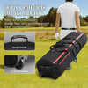 VEVOR Golf Travel Bag, Outdoors Soft-Sided Golf Travel Cover Case, Heavy Duty 1000D Nylon Wear-Resistant, Padded Golf Luggage Case Cover with Wheels, Foldable Golf Club Storage Bag for Airlines