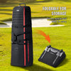 VEVOR Golf Travel Bag, Outdoors Soft-Sided Golf Travel Cover Case, Heavy Duty 1000D Nylon Wear-Resistant, Padded Golf Luggage Case Cover with Wheels, Foldable Golf Club Storage Bag for Airlines