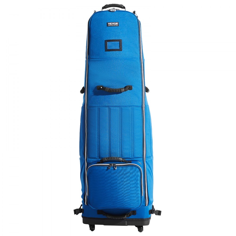 VEVOR Golf Travel Bag, Outdoors Soft-Sided Golf Travel Cover, Heavy Duty 1200D Polyester Oxford Wear-Resistant Waterproof, Padded Luggage Case with Wheels, Foldable Golf Club Storage Bag for Airline