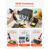 VEVOR 2-in-1 Hot Air Rework Station & Soldering Station, 820W LED Digital Rework and Soldering Iron Station with 5V USB Charging Port, Adjustable Temps & Airflow, ℃/℉ Conversion, 3 Hot Air Nozzles