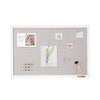 VEVOR 30"x20" White Cork Board with Linen Surface – Stylish Wall-Mounted Bulletin Board for Home, School, Office – Elegant & Functional Noticeboard