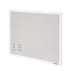 VEVOR 36"x24" White Cork Board with Linen Surface – Stylish Wall-Mounted Bulletin Board for Home, School, Office – Elegant & Functional Noticeboard