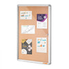 VEVOR 36"x24" Enclosed Cork Board with Aluminum Frame –  Lockable Bulletin Board with Acrylic Door & 2 Keys – Weather-Resistant Wall Display Case for School, Home, Office