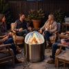 VEVOR Fire Pit Spark Screen, 26 inch Dome, Stainless Steel Mesh Cover Lid, for Outdoor, Patio, Backyard, Camping, Party, with Handles and Poker, High Temperature Tolerant, Help Block Sparks, Silver