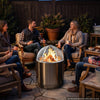 VEVOR Fire Pit Spark Screen, 40 inch Dome, Stainless Steel Mesh Cover Lid, for Outdoor, Patio, Backyard, Camping, Party, with Handles and Poker, High Temperature Tolerant, Help Block Sparks, Silver